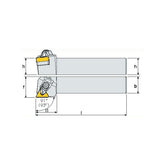 ATGN R/L Turning tool holder A A - Makotools Industrial Supply Tools for Metal Cutting